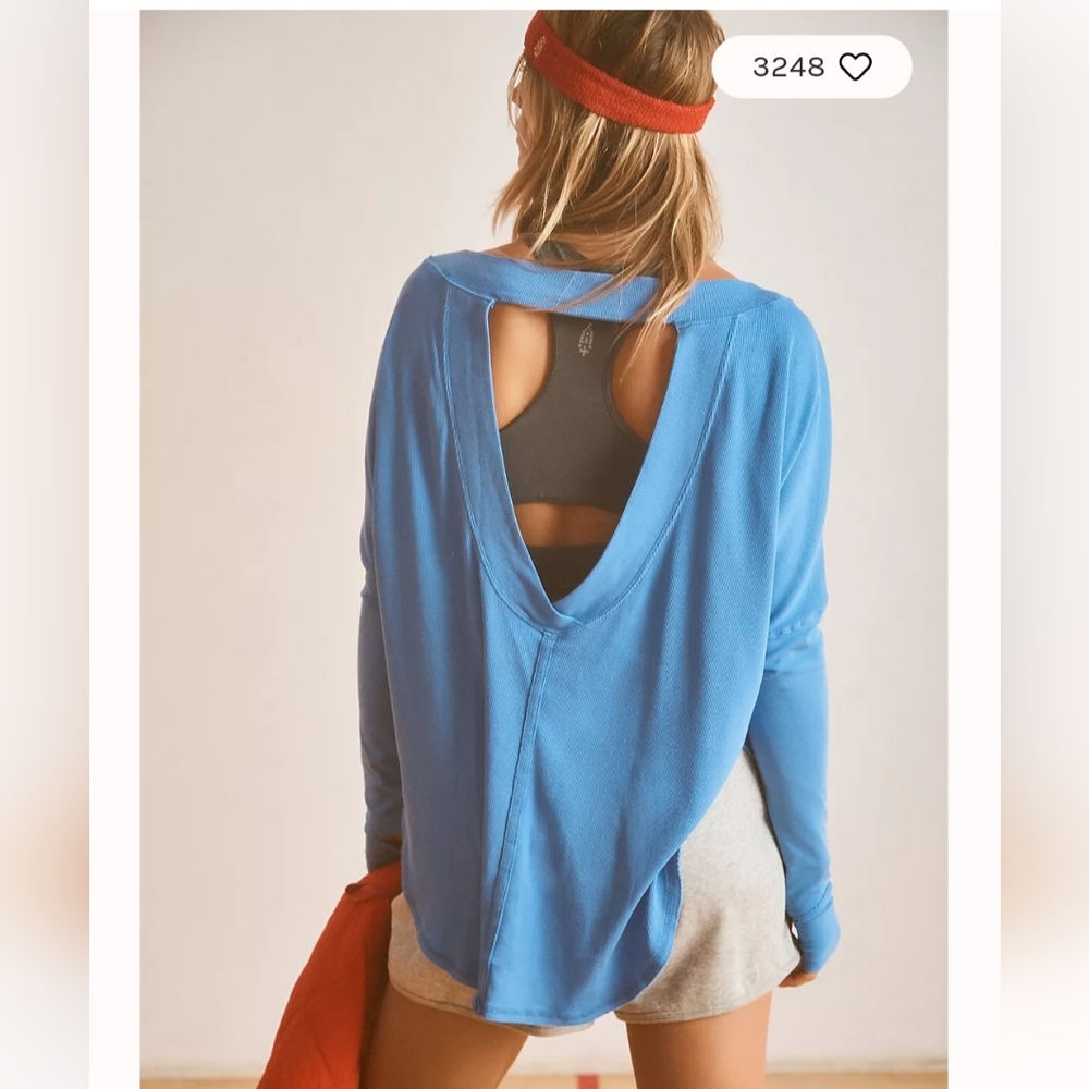 Free People Simply Layer M Blue